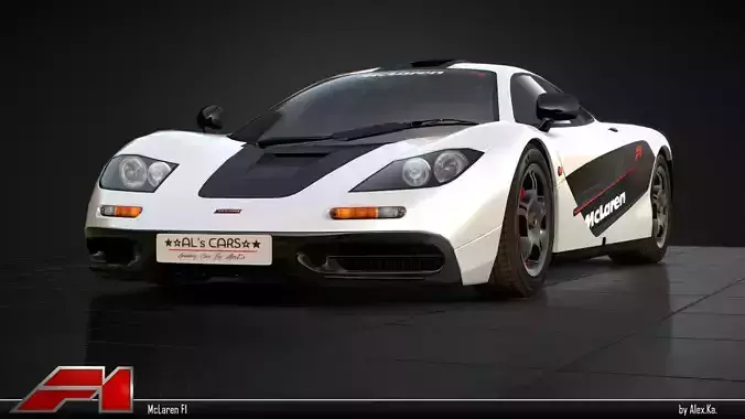 McLaren F1 1993 Free 3D model