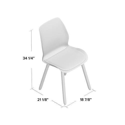 Ashbrook Polyurethane Upholstered Side Chair 3D model 5