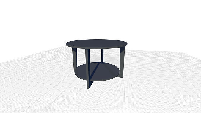 Ludlum Cross Legs Coffee Table 3D model 5