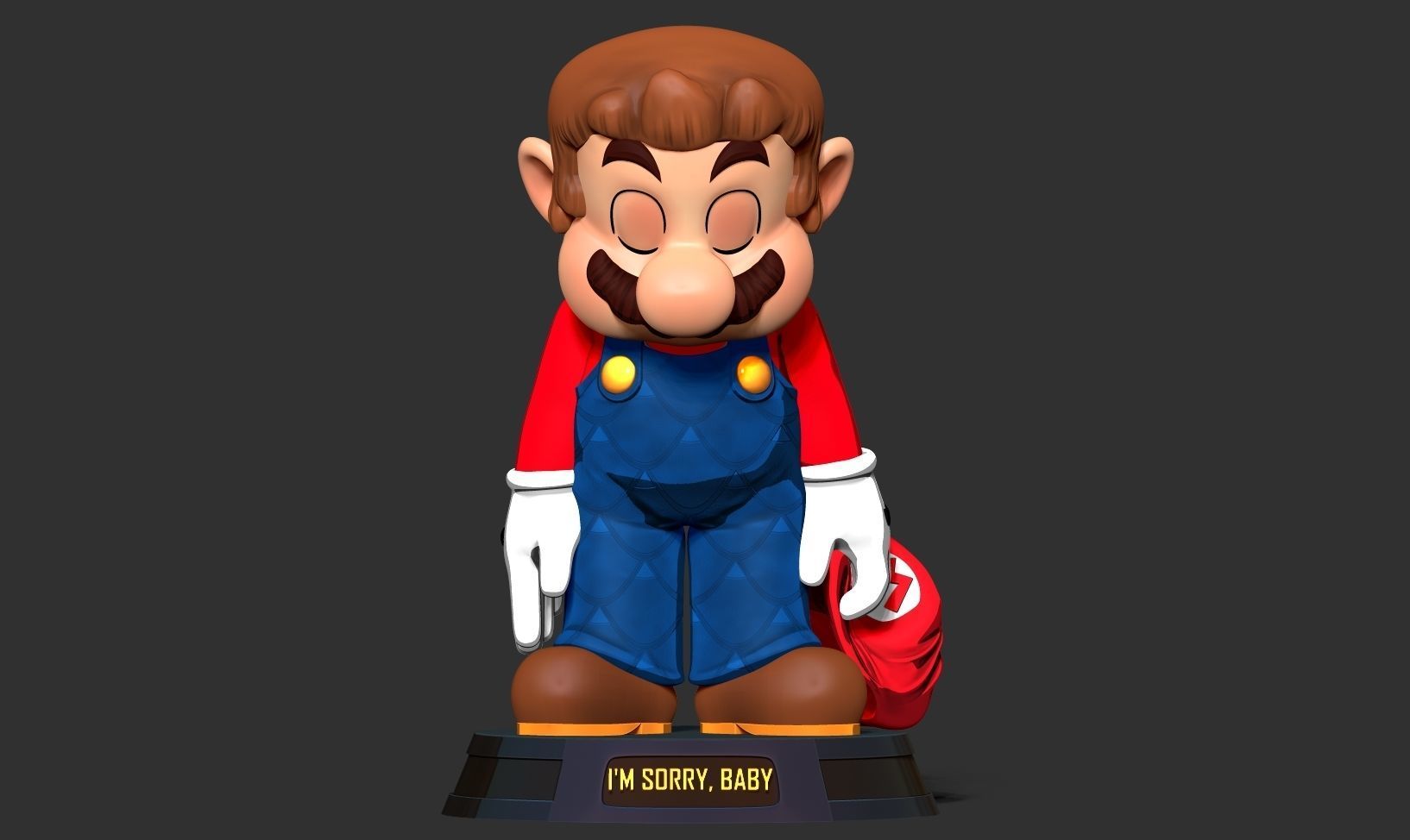 Mario is sorry 3D print model_9
