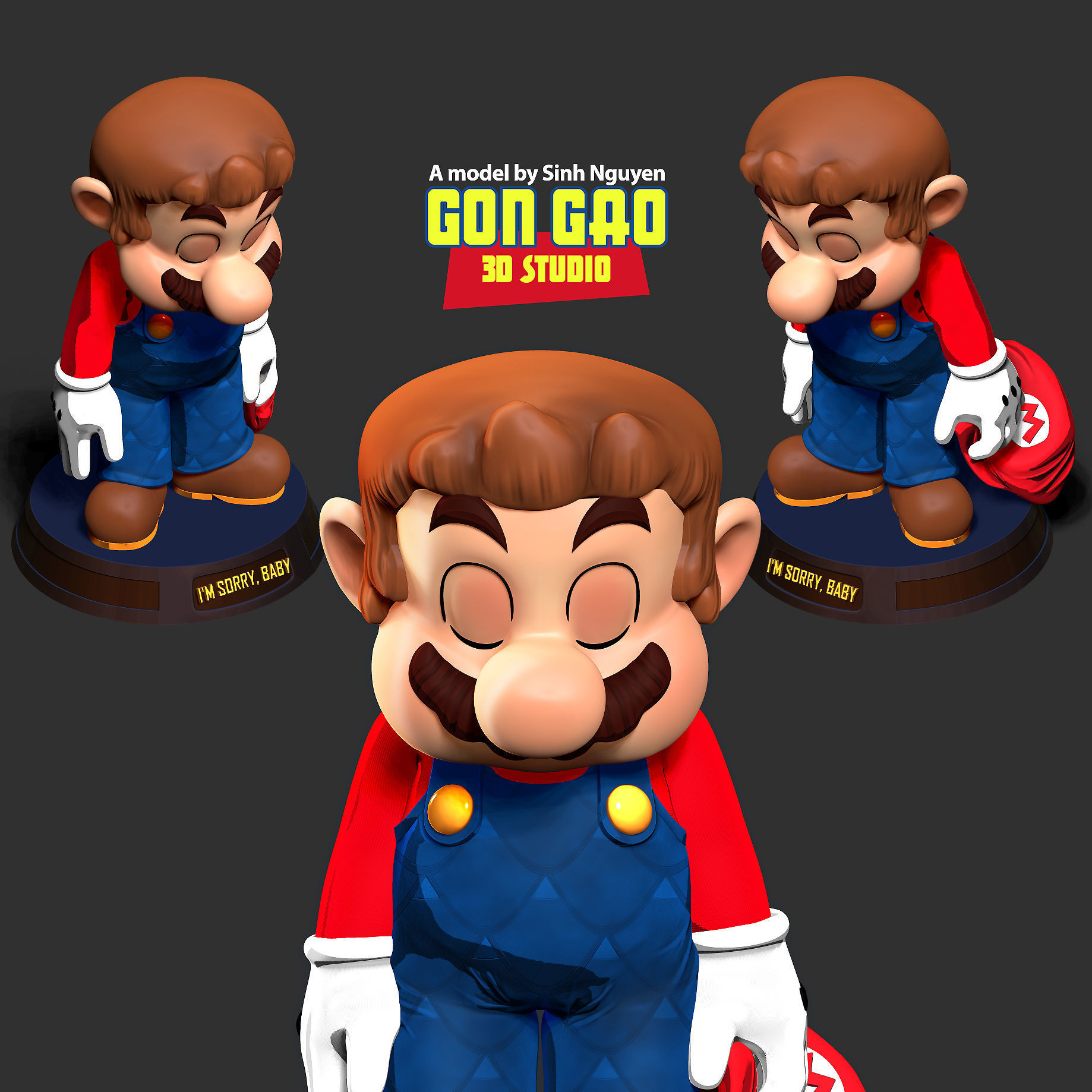 Mario is sorry 3D print model_1