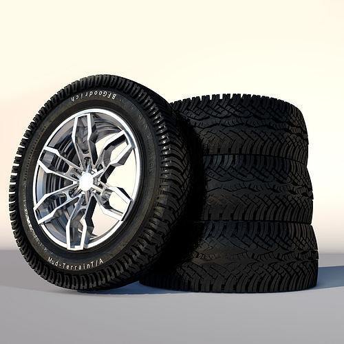 Tire with disc 3D model
