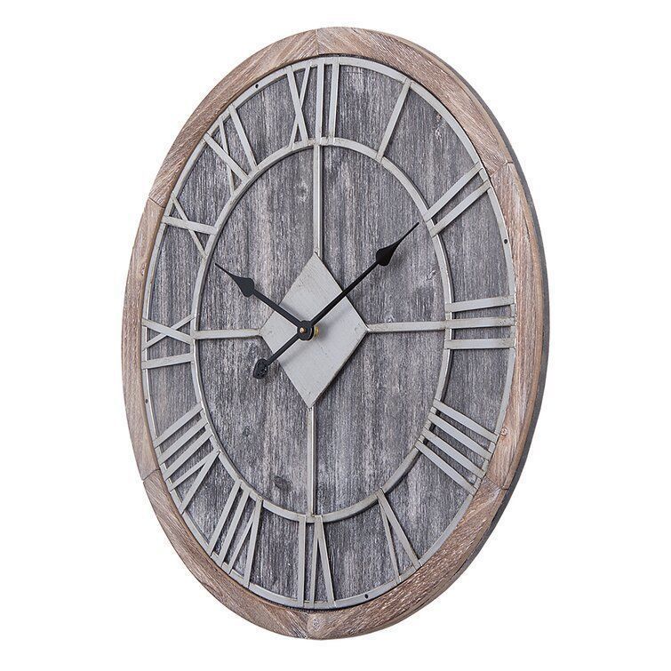 Bernhard Wood Wall Clock 3D model_2