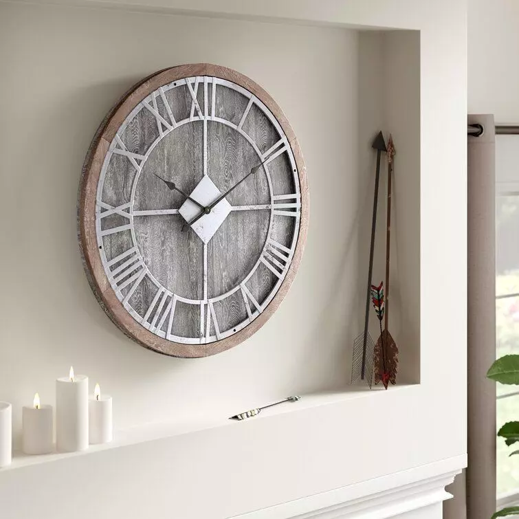 Bernhard Wood Wall Clock 3D model_0