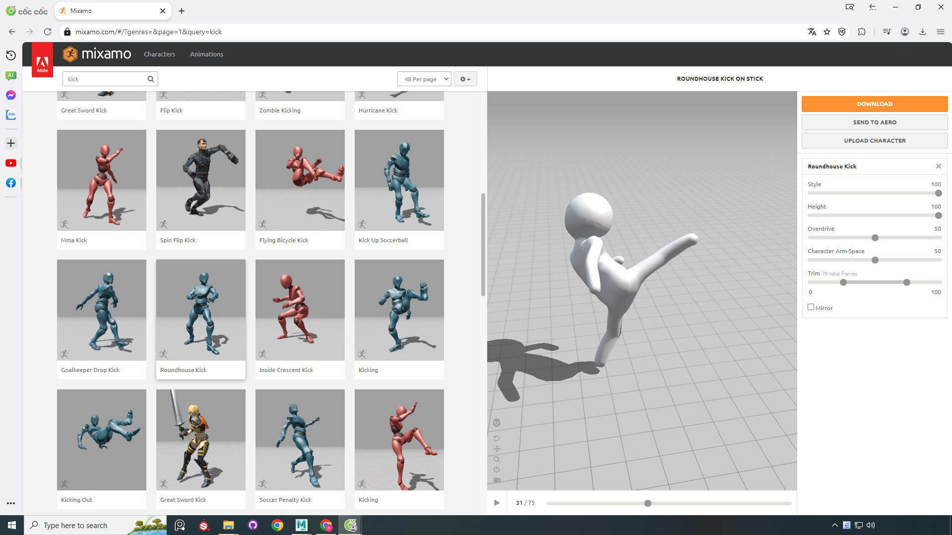 3D model Simple Stick v0001 VR / AR / low-poly rigged animated | CGTrader