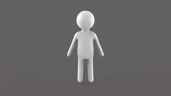 Simple Stick v0001 Low-poly 3D model