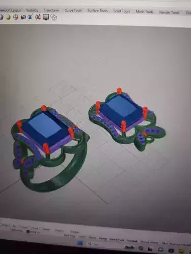 8x10 KELEBEK DETAYLI BAGET TAKIM 3D print model