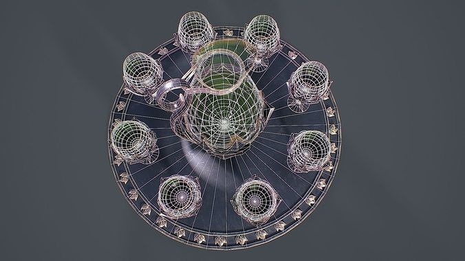 Table Service 3D Model Low-poly 3D model 5