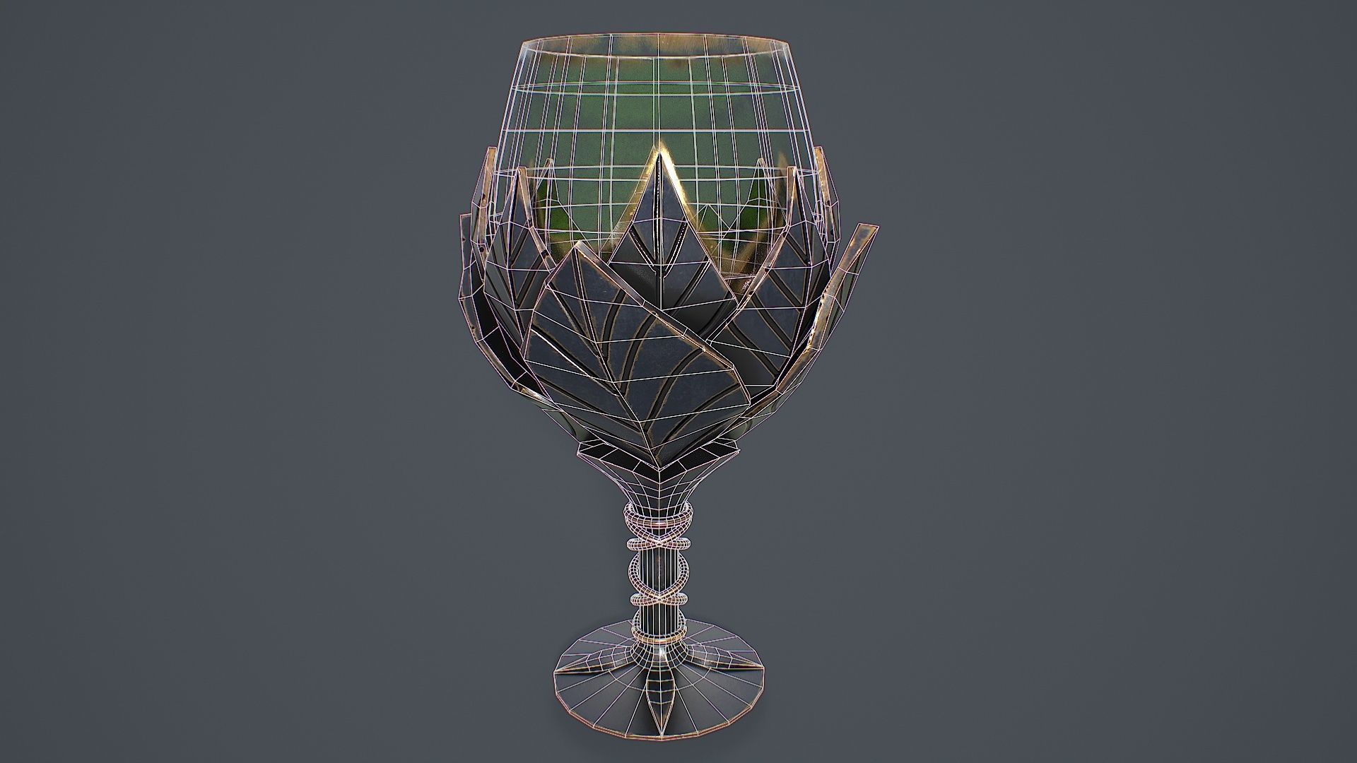 Table Service 3D Model Low-poly 3D model_8