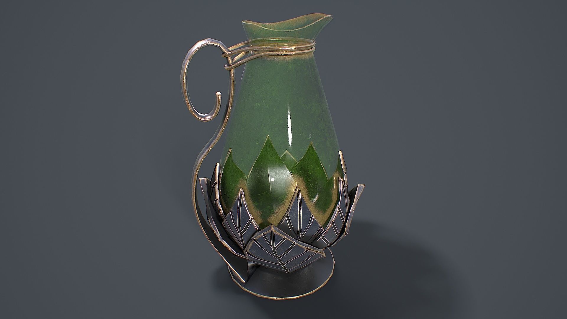 Table Service 3D Model Low-poly 3D model_9