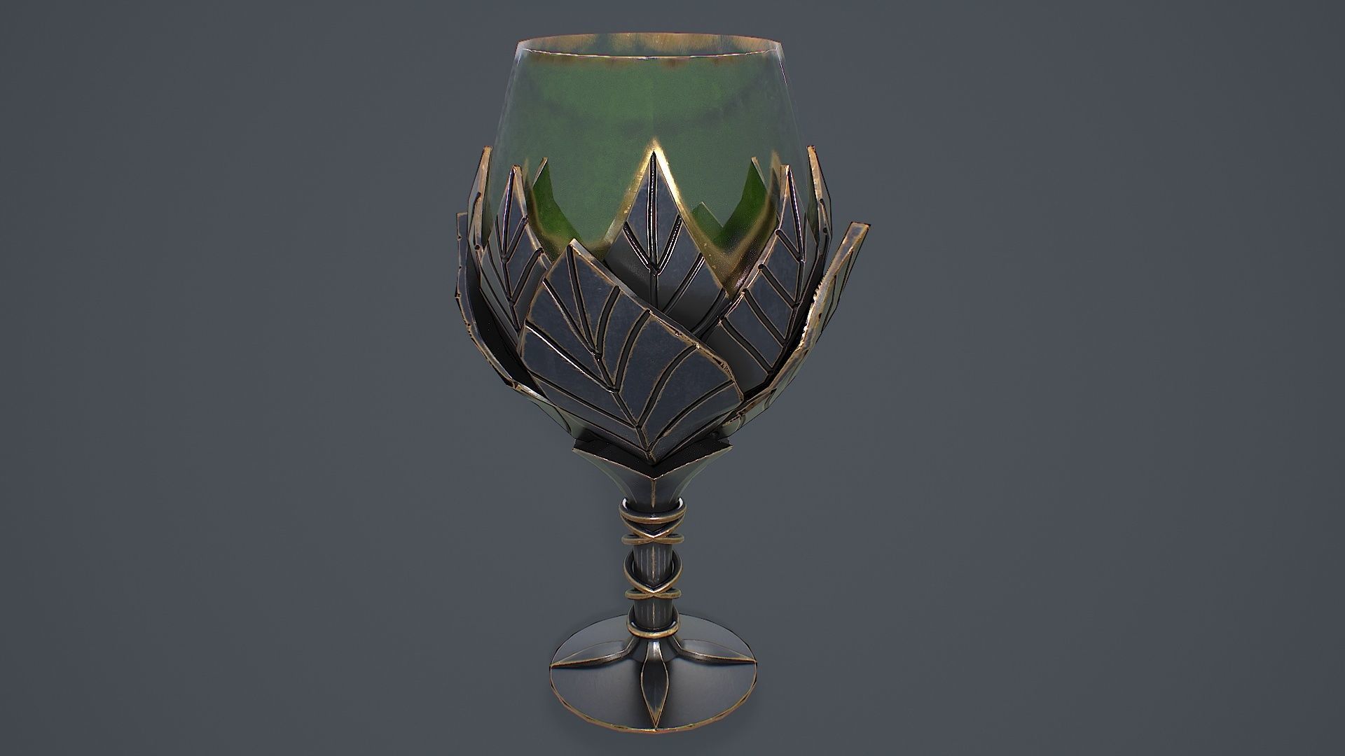 Table Service 3D Model Low-poly 3D model_7