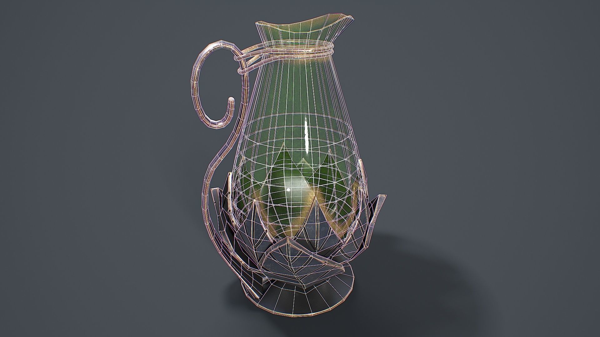 Table Service 3D Model Low-poly 3D model_10