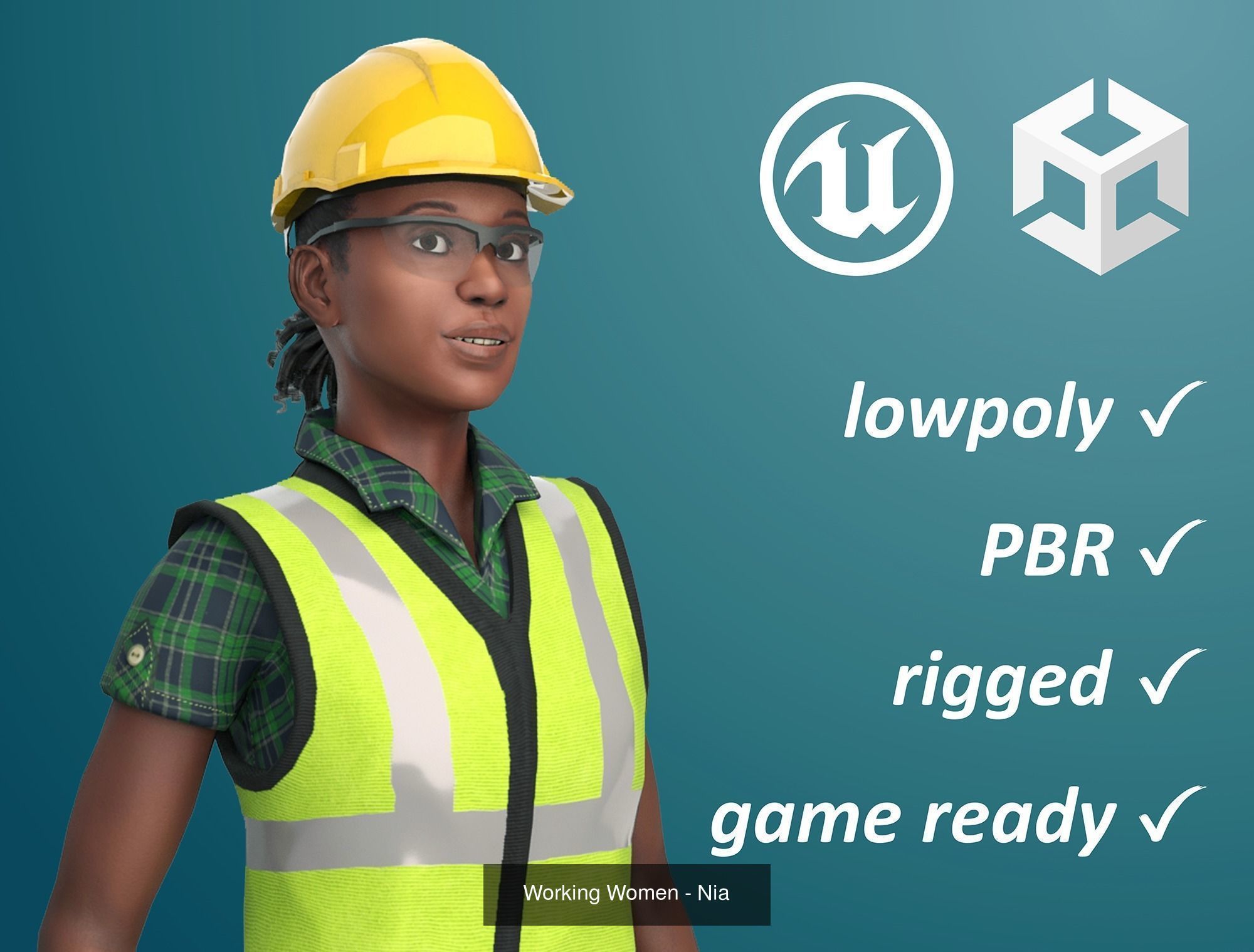 Construction worker bundle deal 3D Model Collection_2