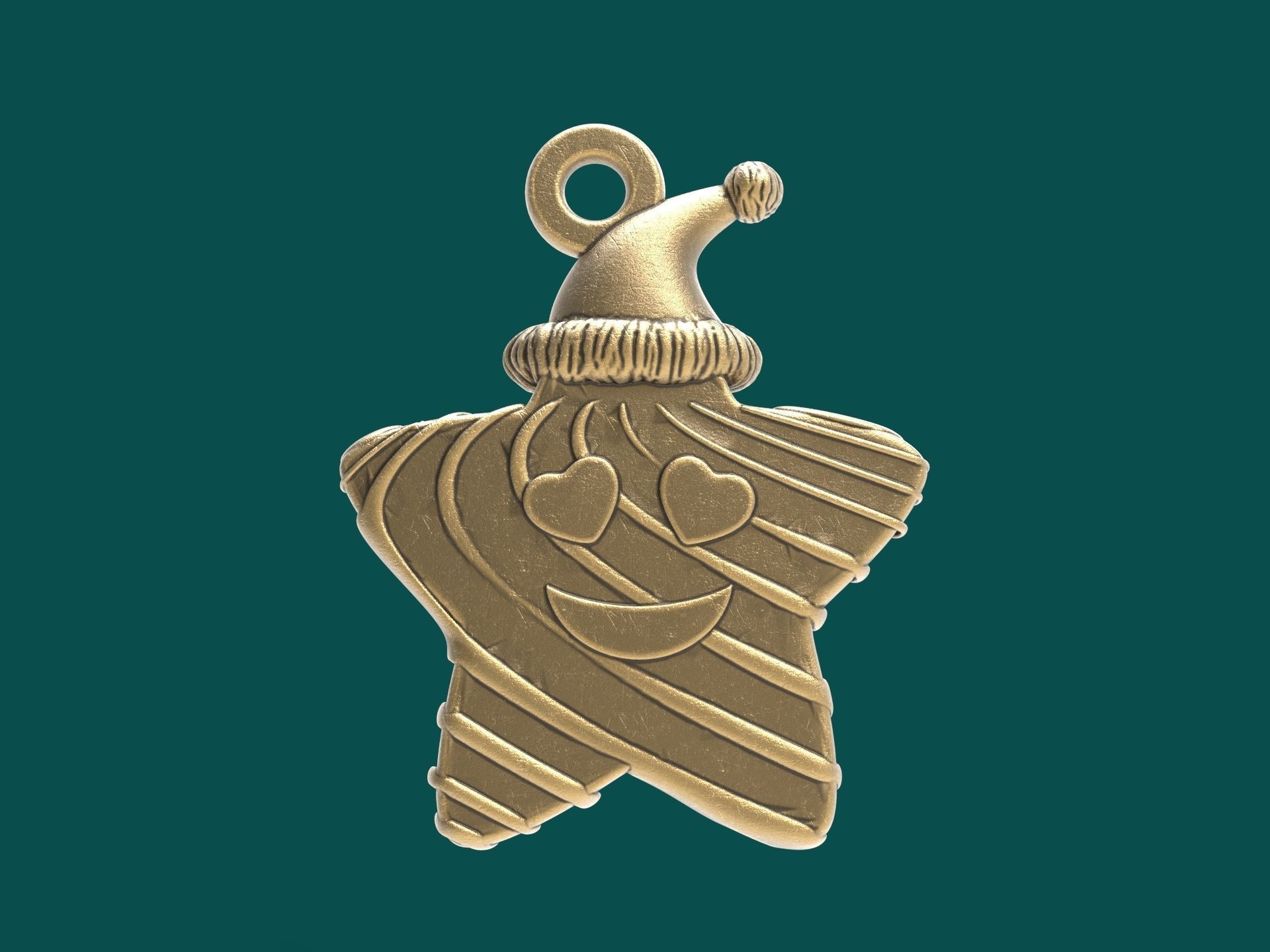 christmas star 3d printable model 3D print model_7