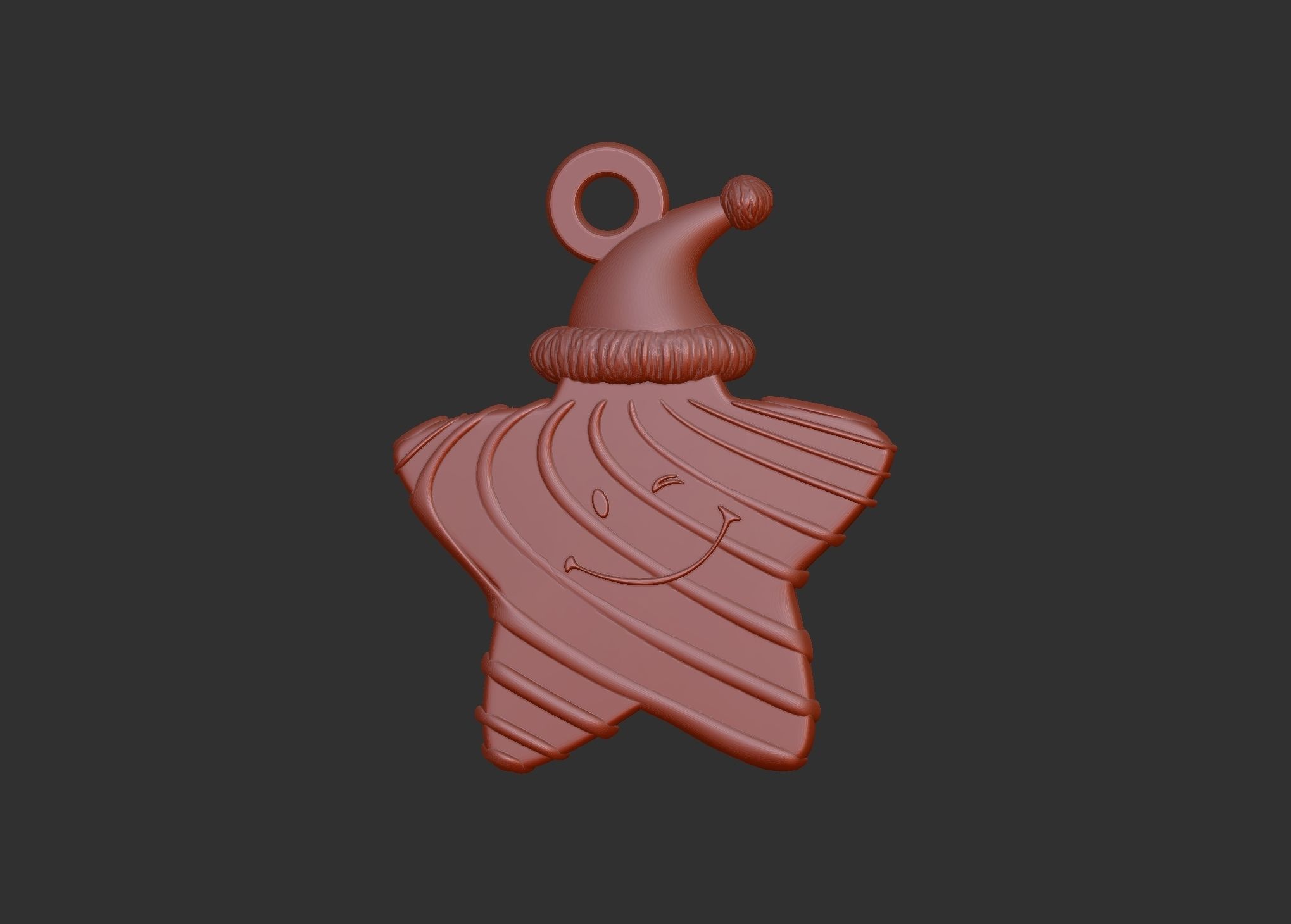 christmas star 3d printable model 3D print model_13