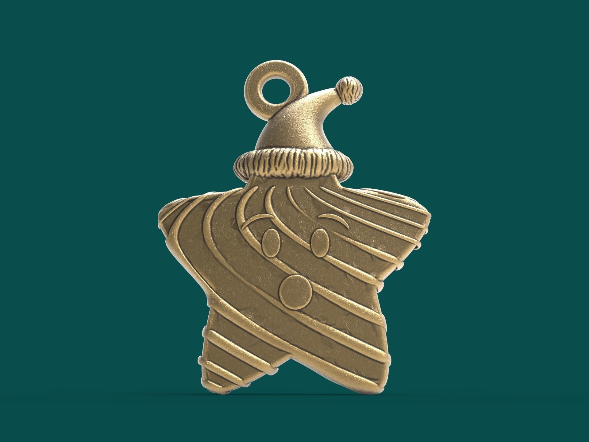 christmas star 3d printable model 3D print model_3