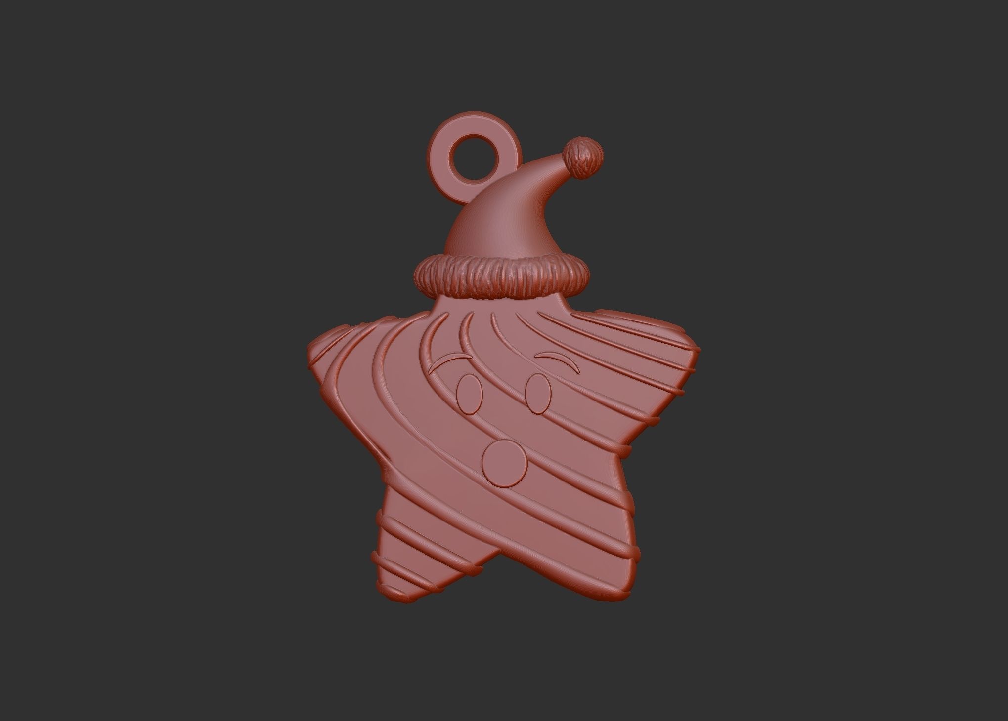 christmas star 3d printable model 3D print model_19