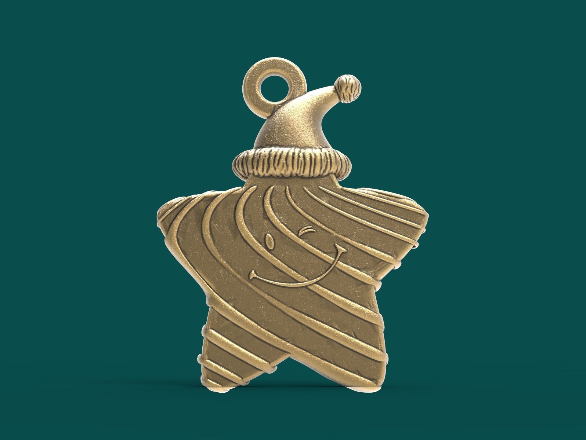 christmas star 3d printable model 3D print model_8