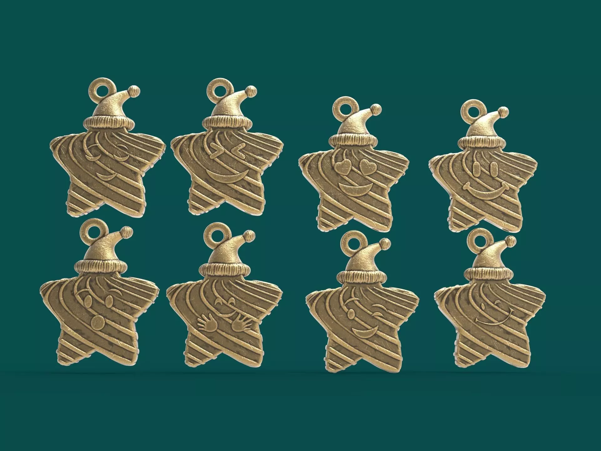 christmas star 3d printable model 3D print model_0