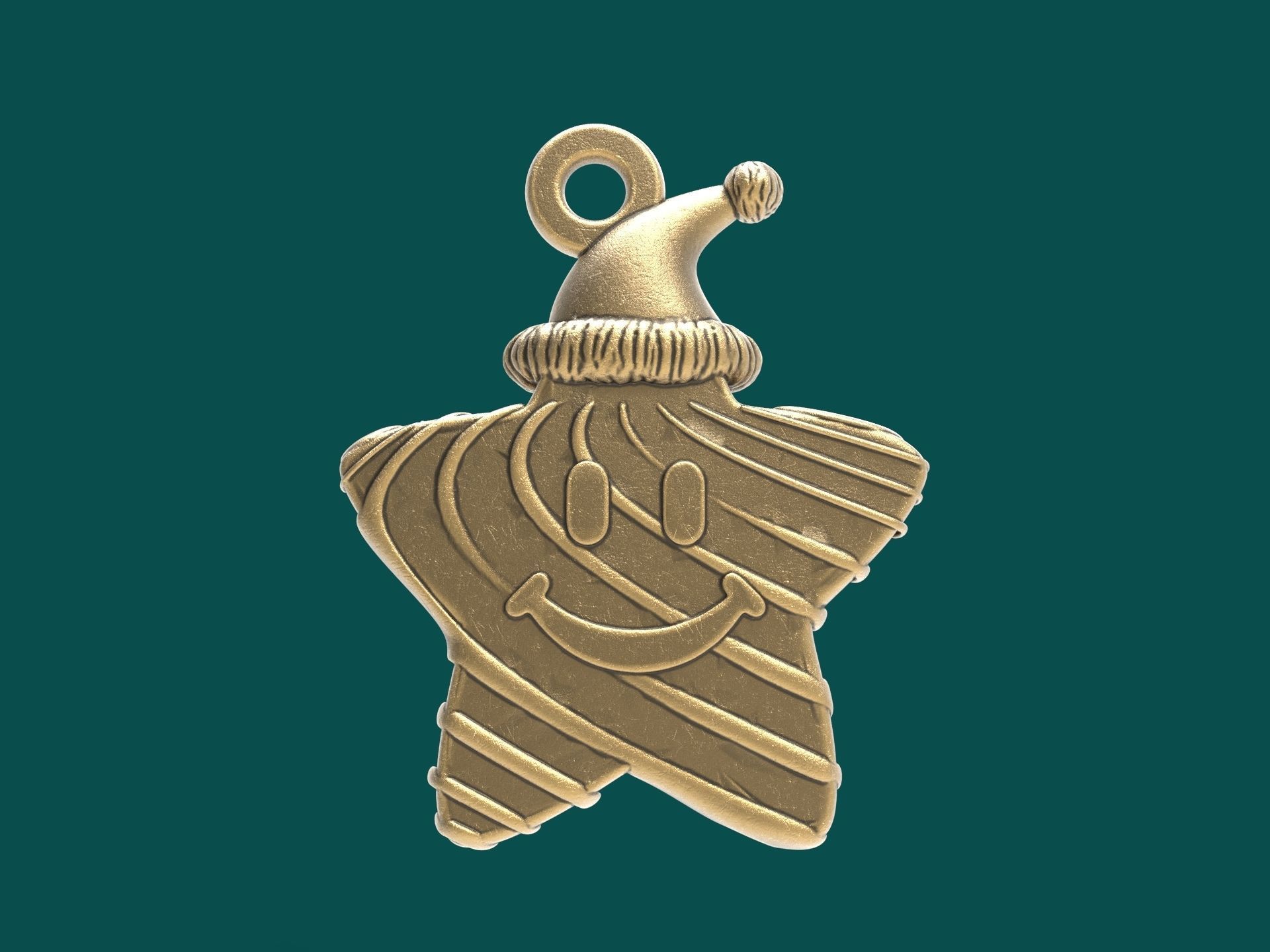 christmas star 3d printable model 3D print model_5