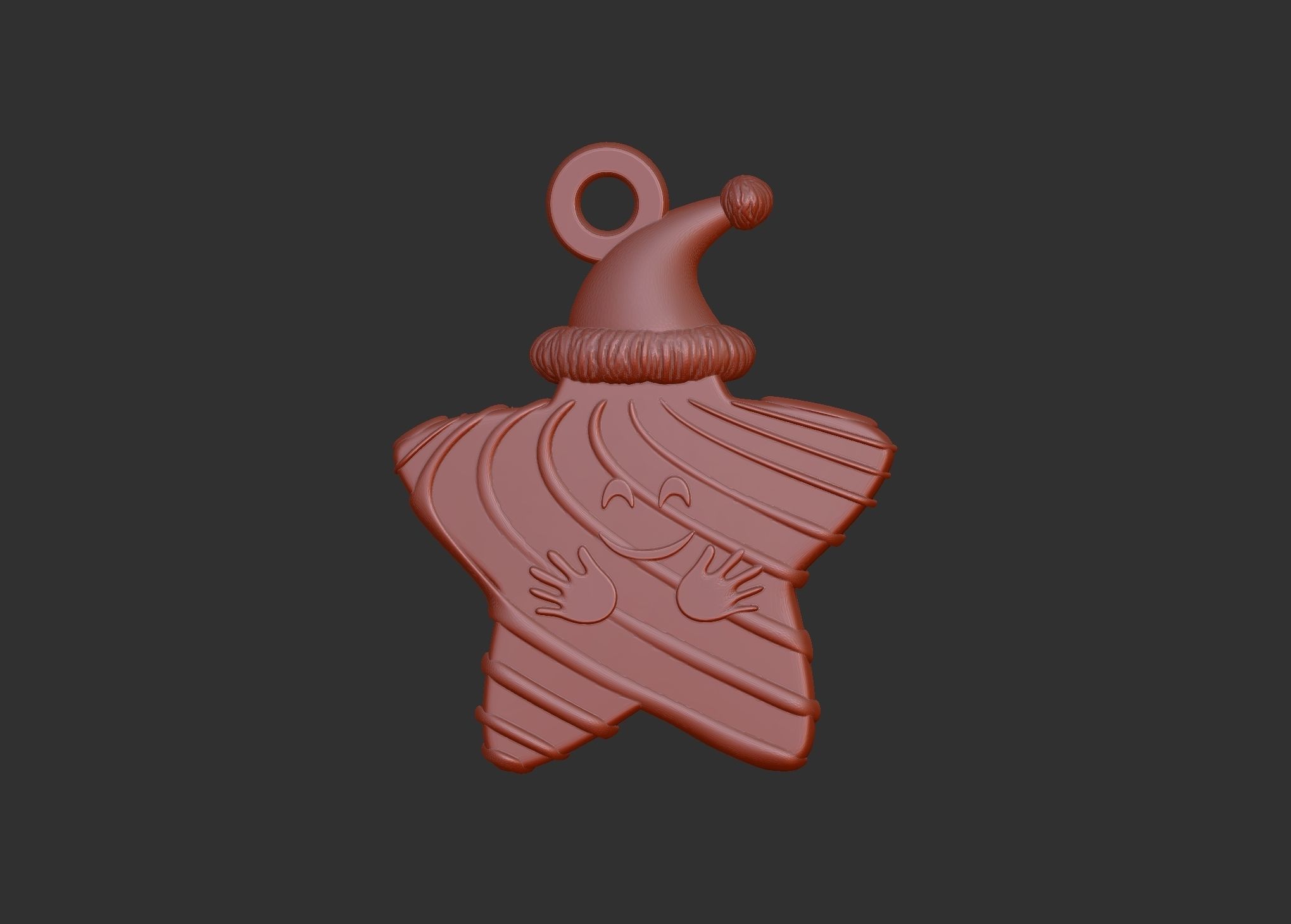 christmas star 3d printable model 3D print model_18