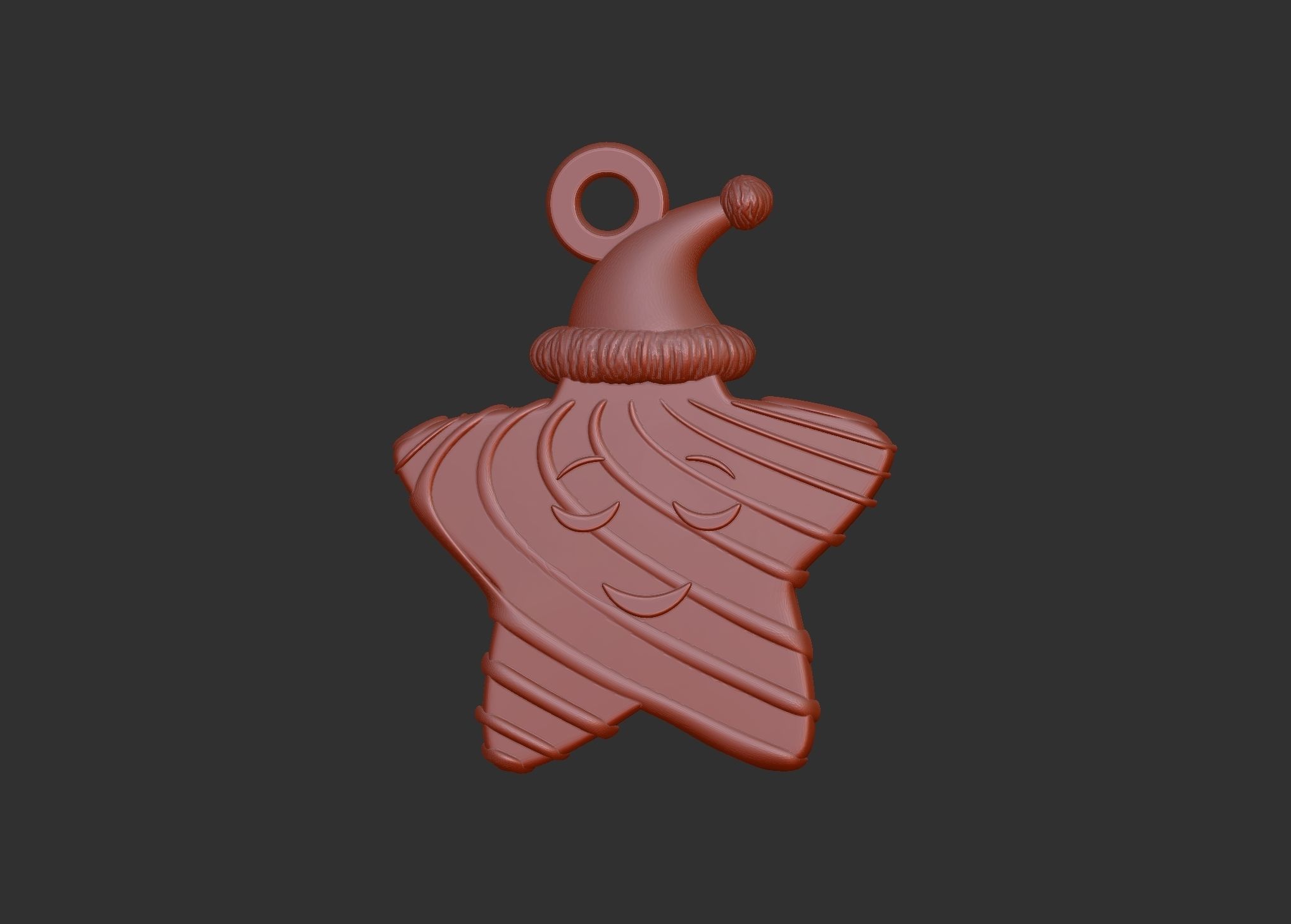 christmas star 3d printable model 3D print model_16