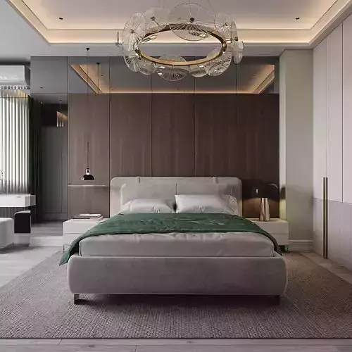 Modern Bedroom by Lido CG Free 3D model