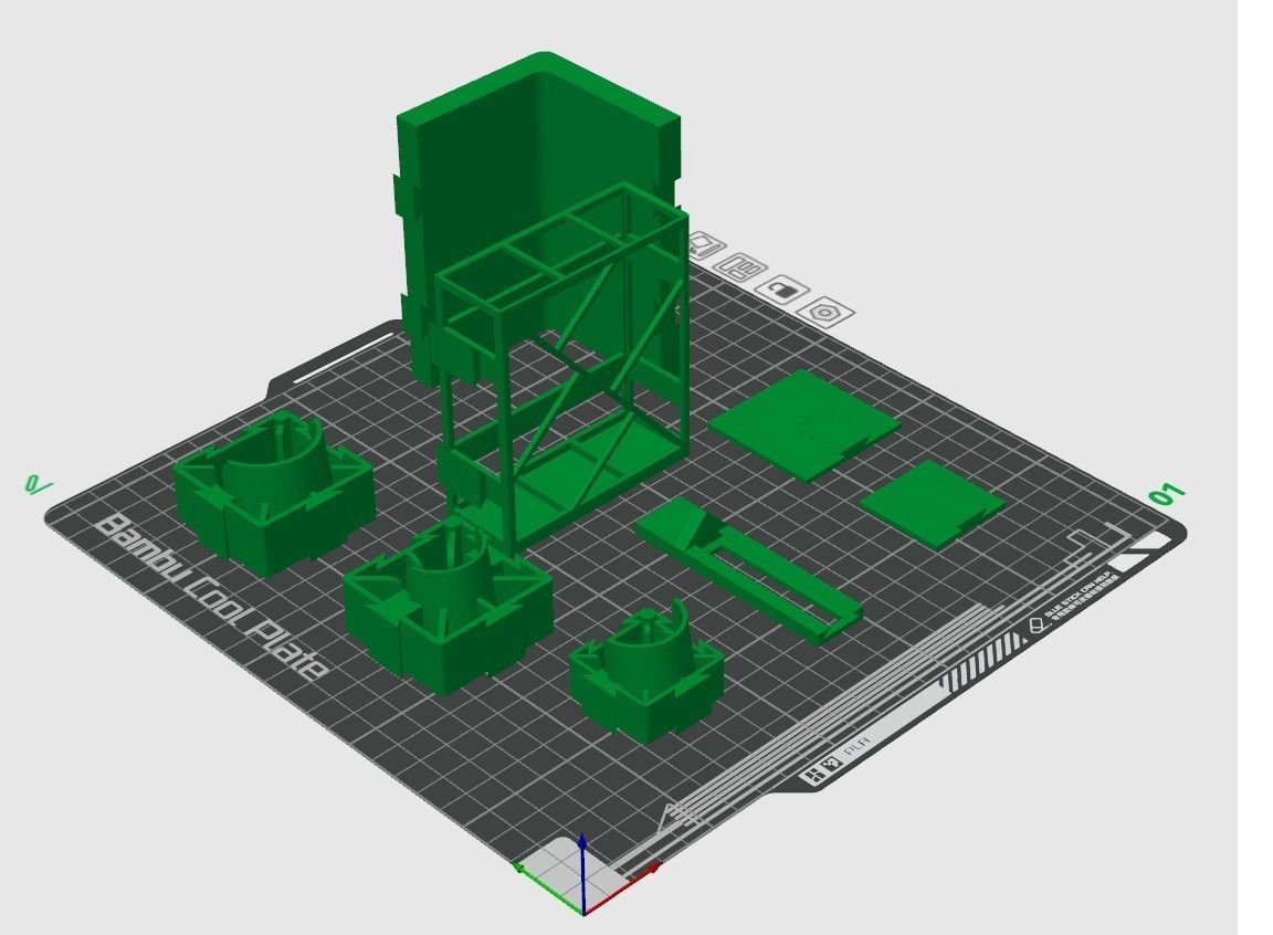 Rack It Up - modular paint rack 3D print model_5