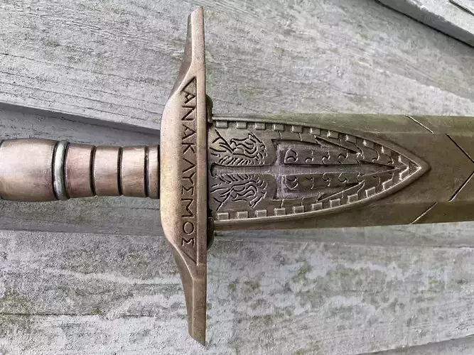 Percy Jackson movie Sword Riptide STL file 3D print model