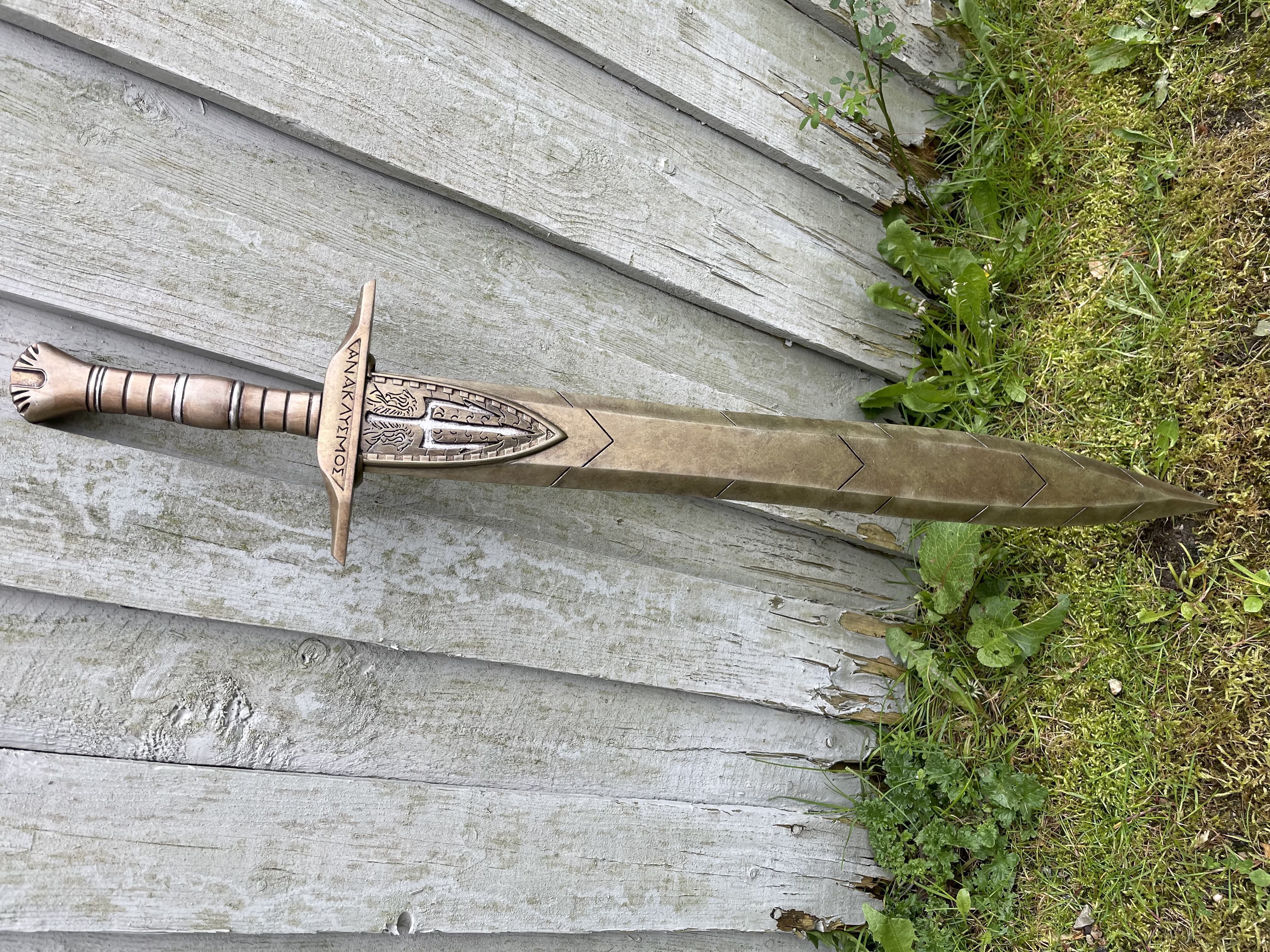 Percy Jackson movie Sword Riptide STL file 3D print model_2