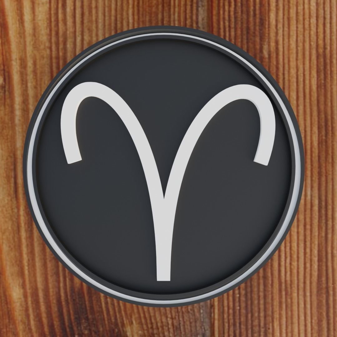 ALL 12 ZODIAC SIGN PACK - WITH CHAIN AND LOCKET 3D print model_14