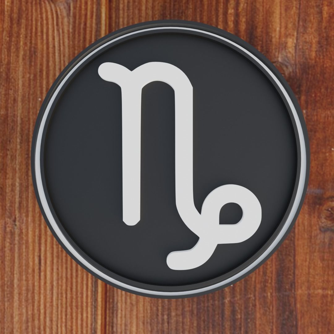 ALL 12 ZODIAC SIGN PACK - WITH CHAIN AND LOCKET 3D print model_3