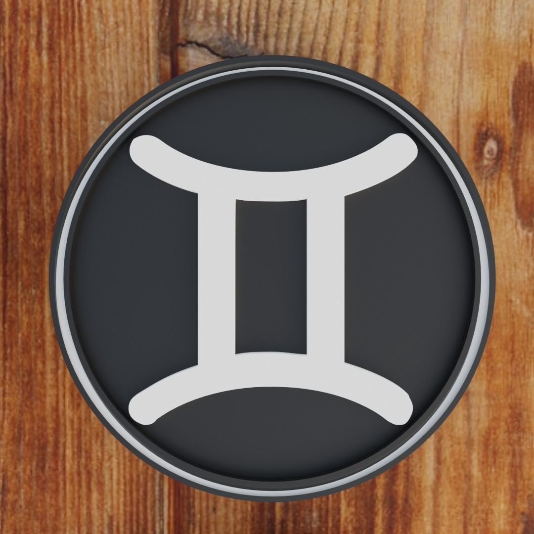 ALL 12 ZODIAC SIGN PACK - WITH CHAIN AND LOCKET 3D print model_8