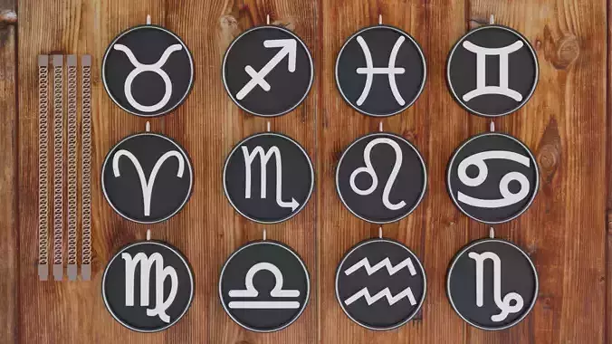 ALL 12 ZODIAC SIGN PACK - WITH CHAIN AND LOCKET