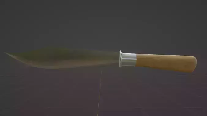 Hmong Knife V4 Low-poly 3D model