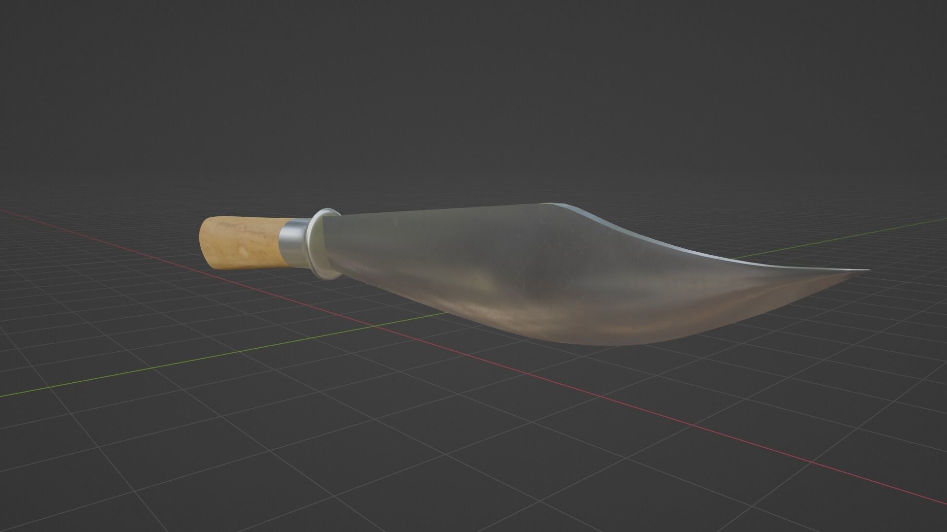 Hmong Knife V4 Low-poly 3D model_4