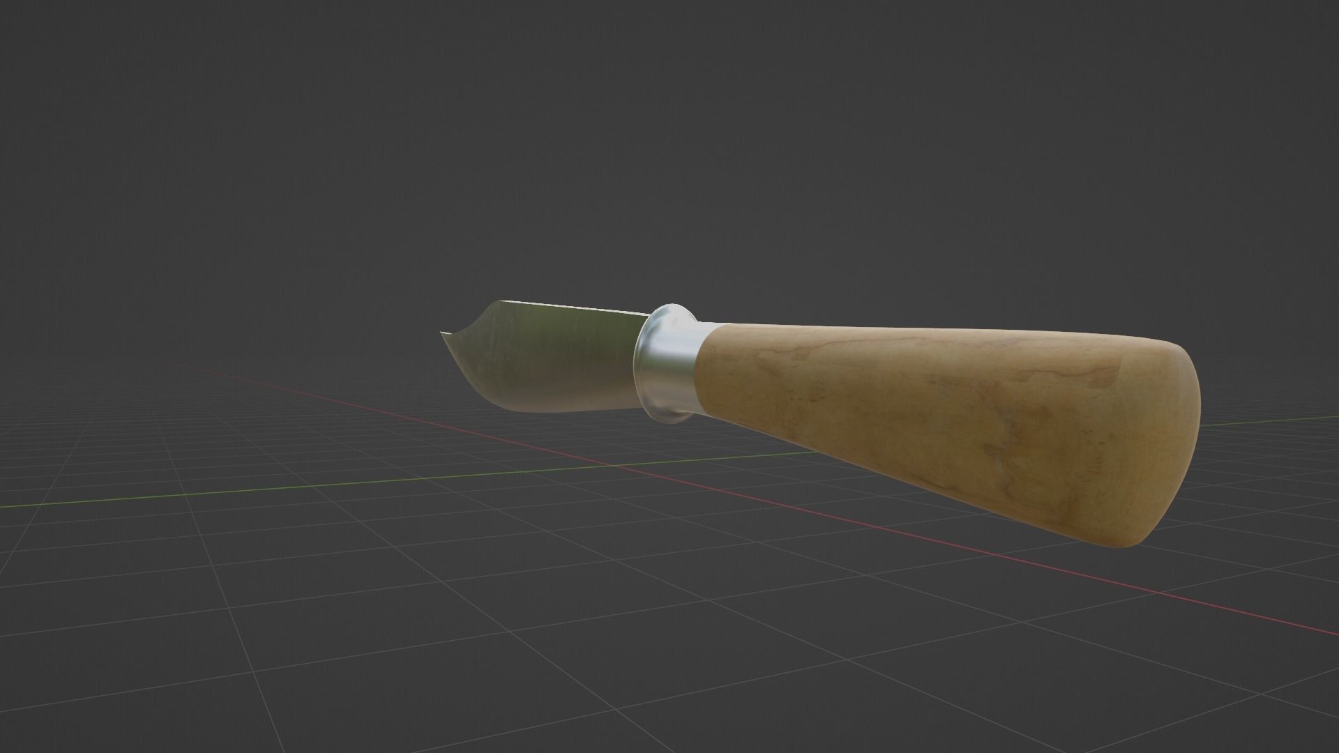 Hmong Knife V4 Low-poly 3D model_1