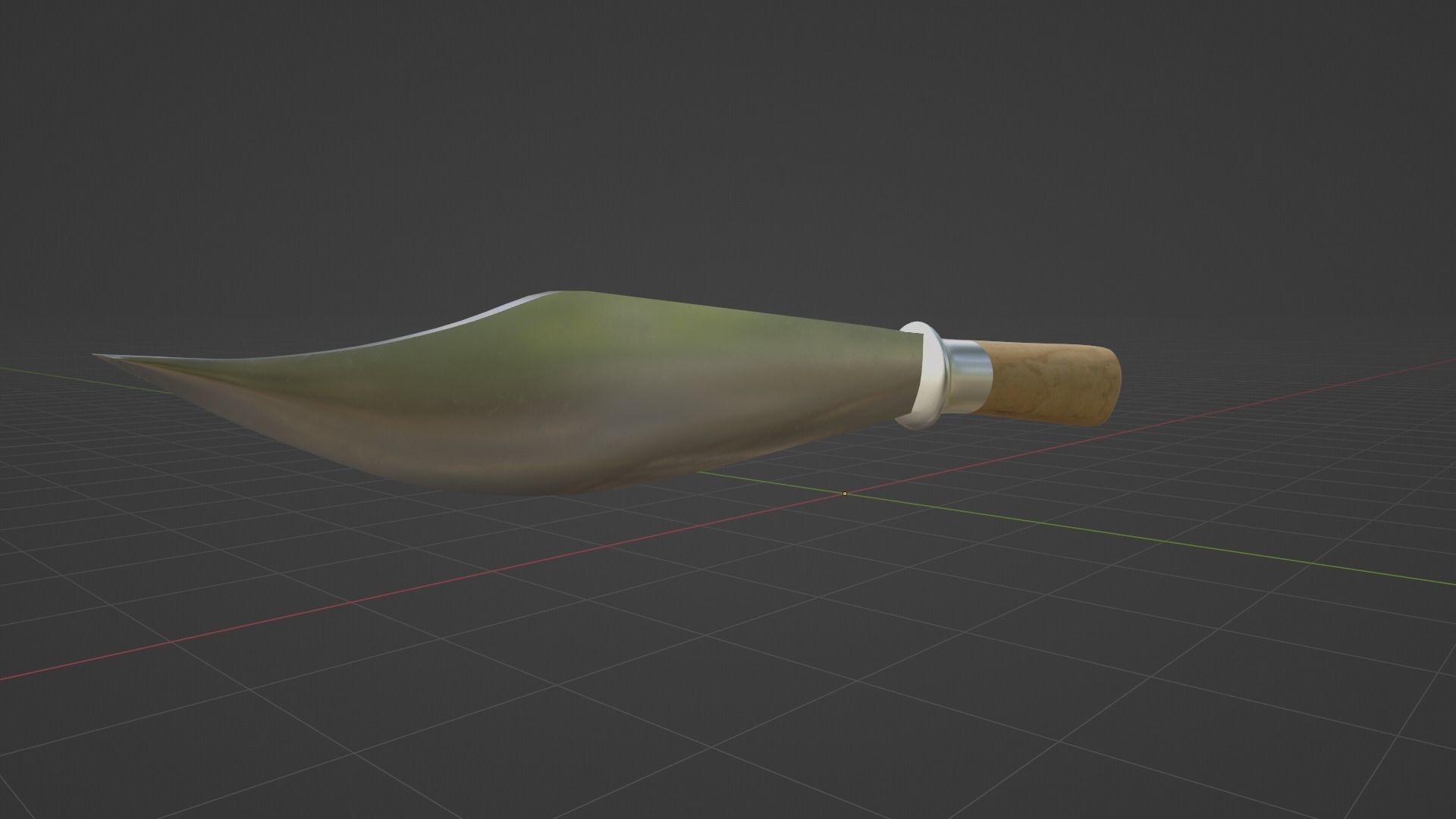 Hmong Knife V4 Low-poly 3D model_7