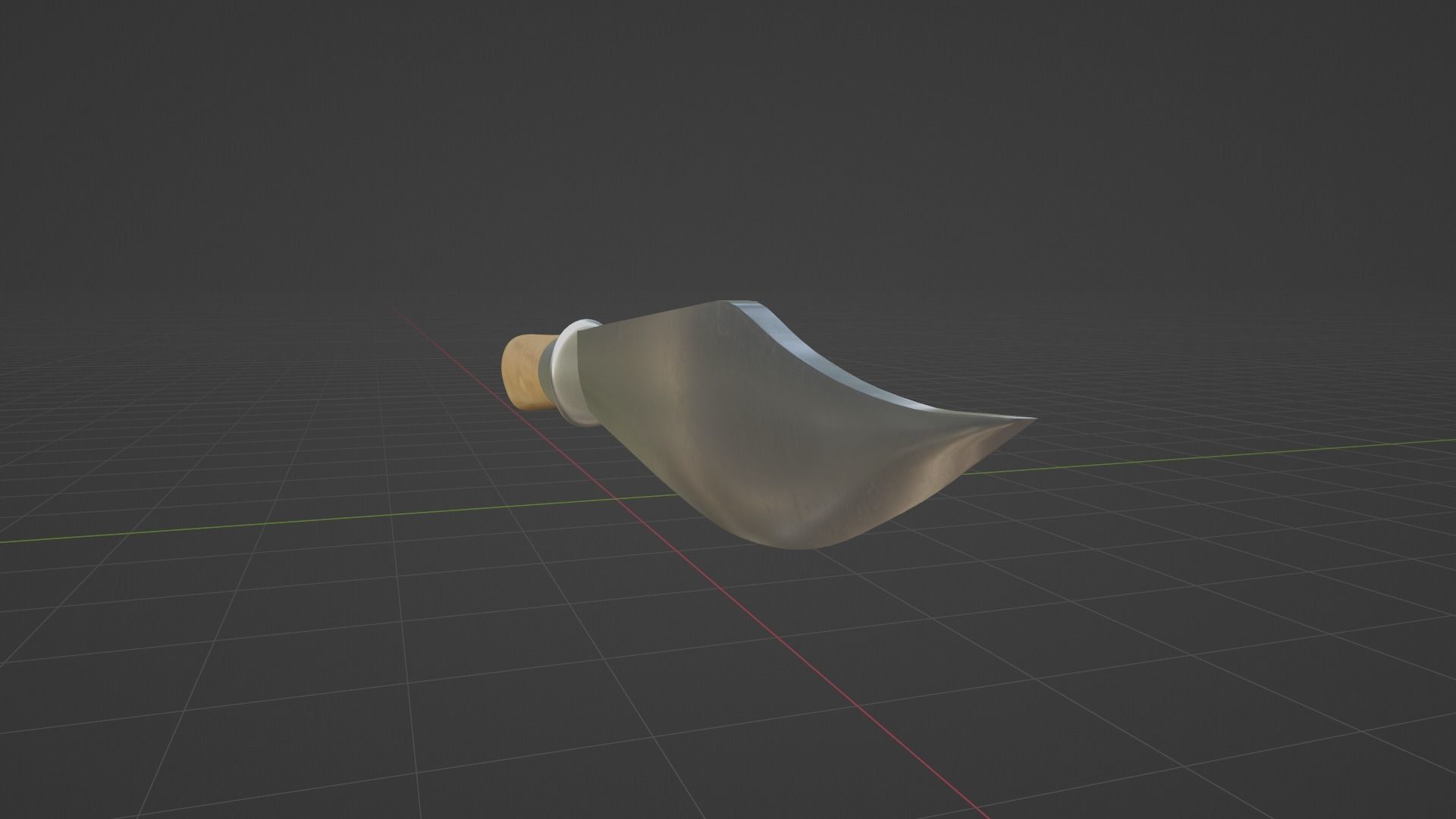 Hmong Knife V4 Low-poly 3D model_5