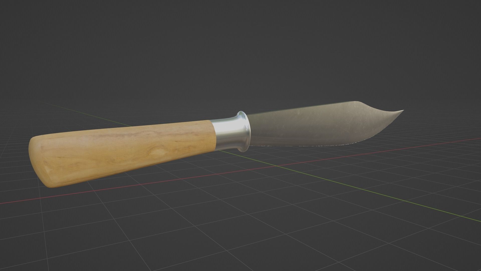 Hmong Knife V4 Low-poly 3D model_3