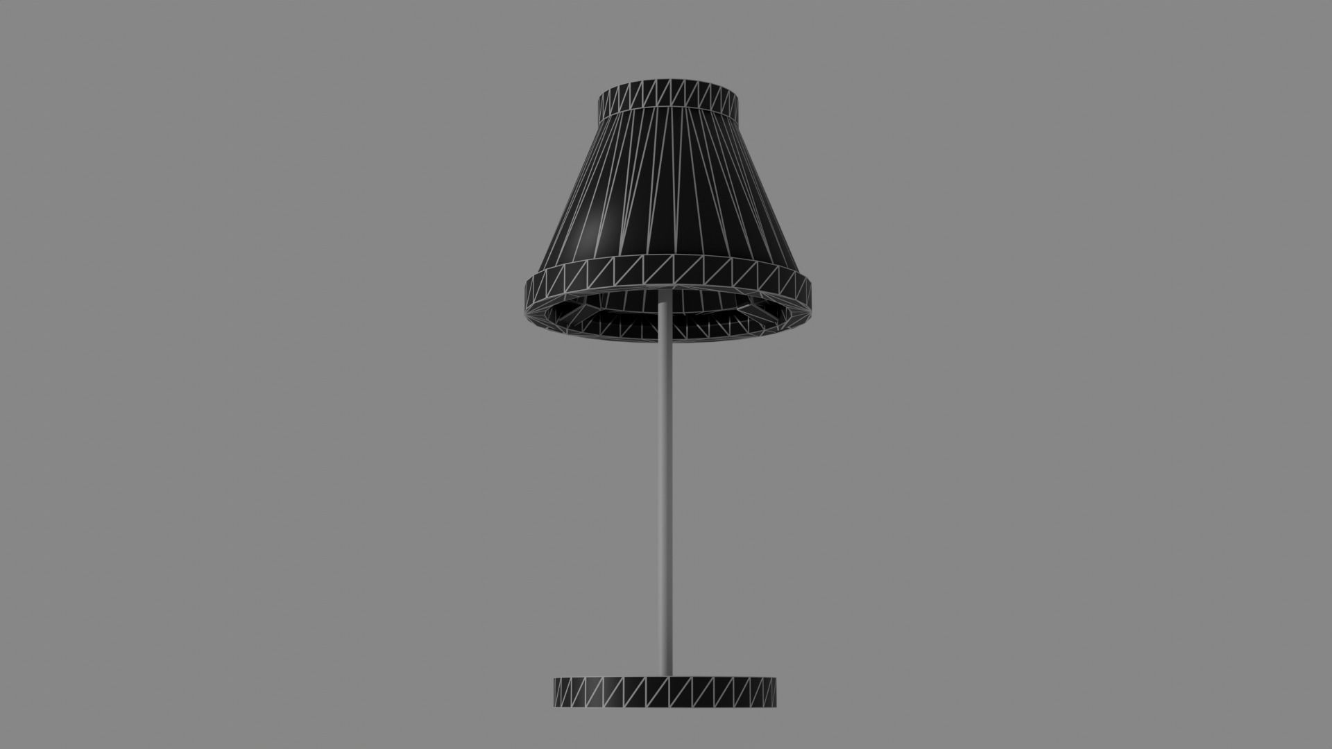 Realistic metal and cloth lamp mini pack Low-poly 3D model_4