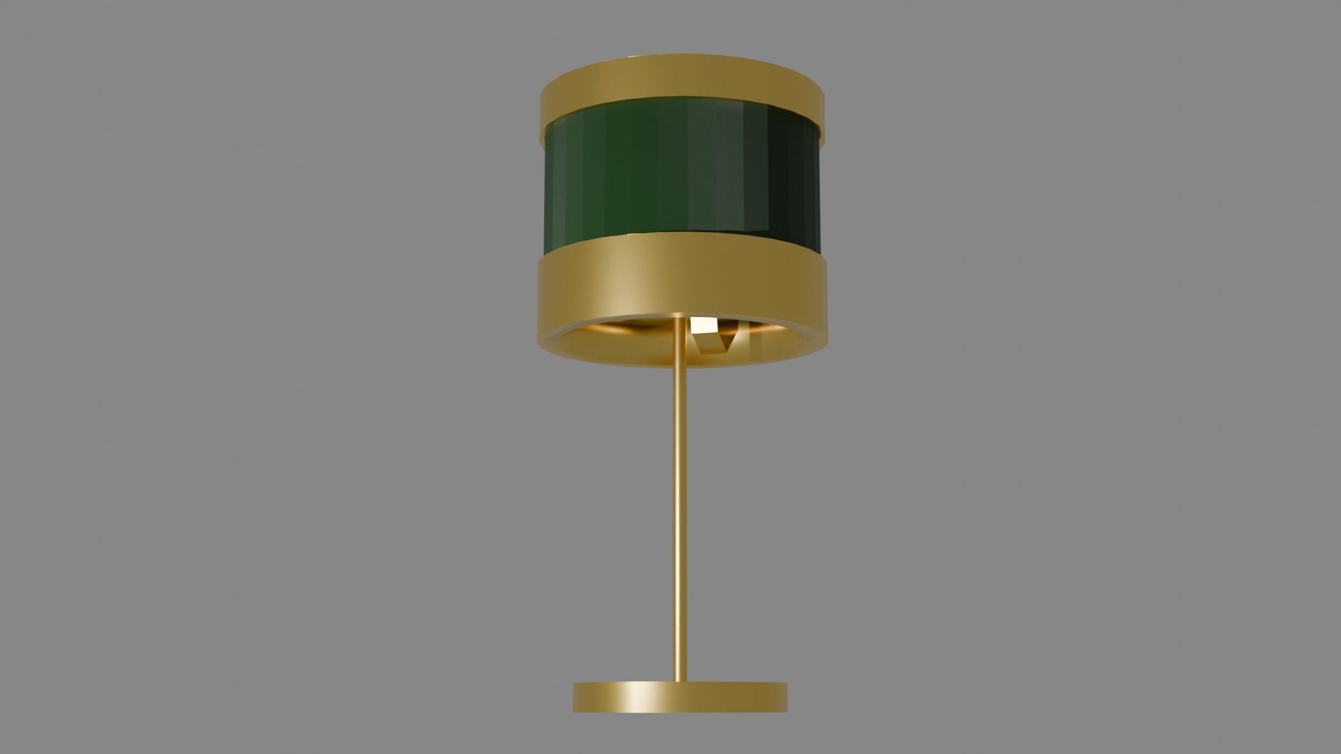Realistic metal and cloth lamp mini pack Low-poly 3D model_7
