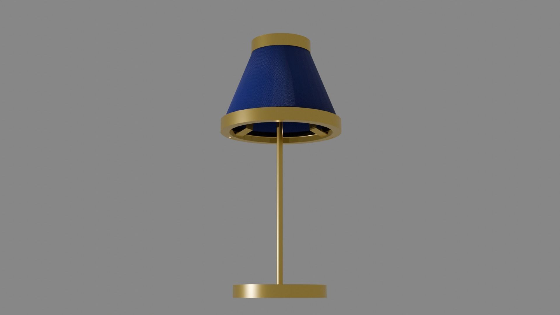 Realistic metal and cloth lamp mini pack Low-poly 3D model_3