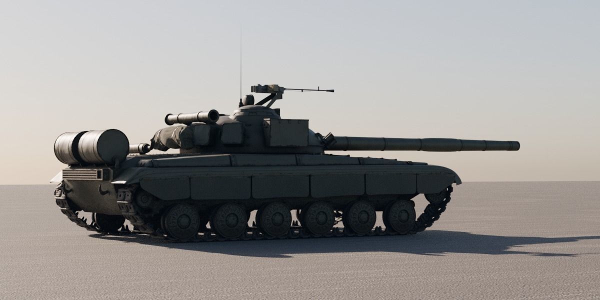 T-64 Main Battle Tank 3D model_4