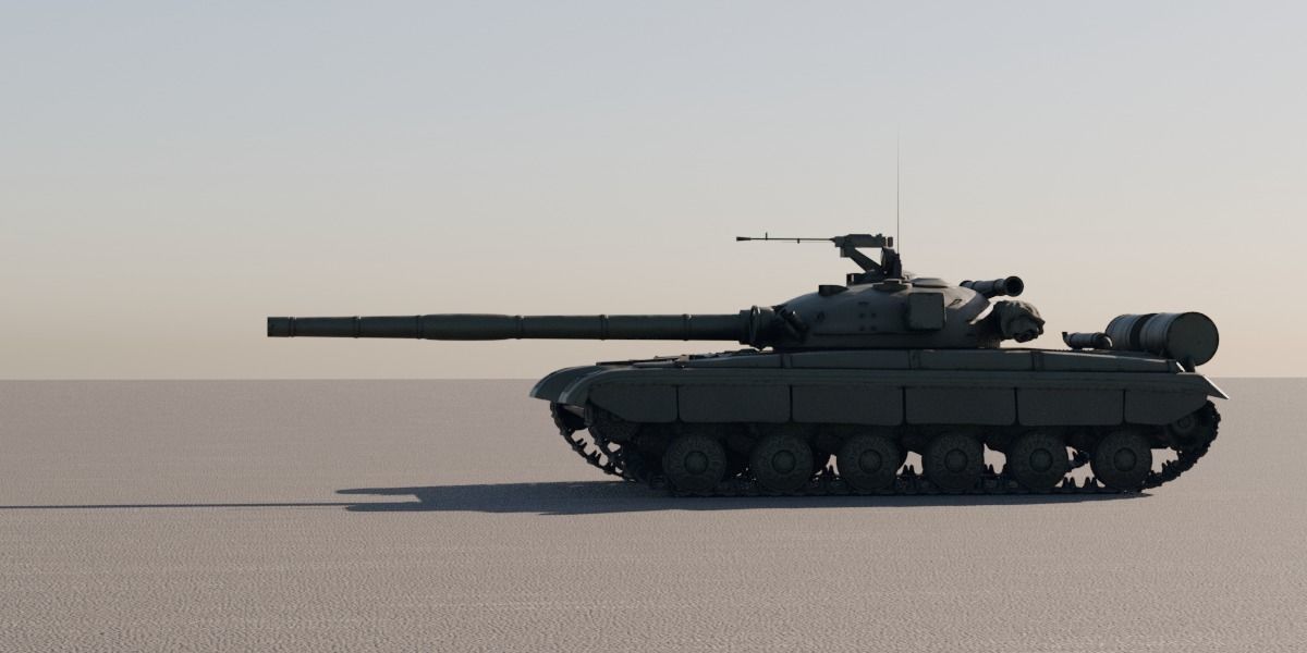 T-64 Main Battle Tank 3D model_2
