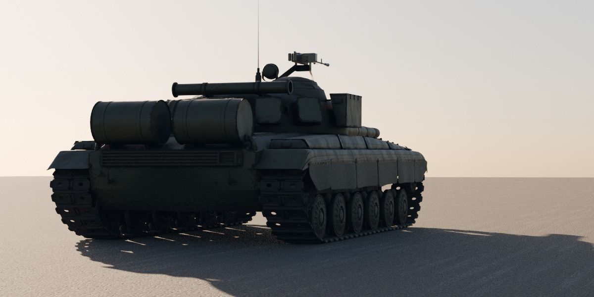 T-64 Main Battle Tank 3D model_7