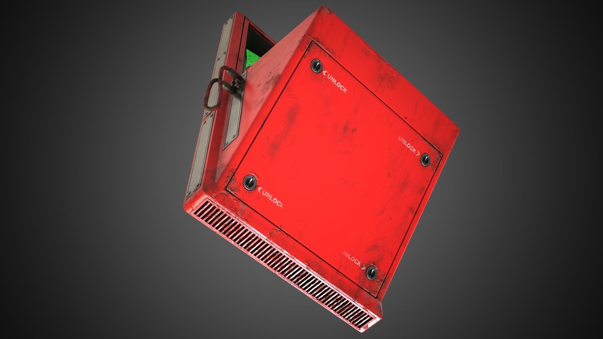 Scifi Pressure Control Panel 3D model_21