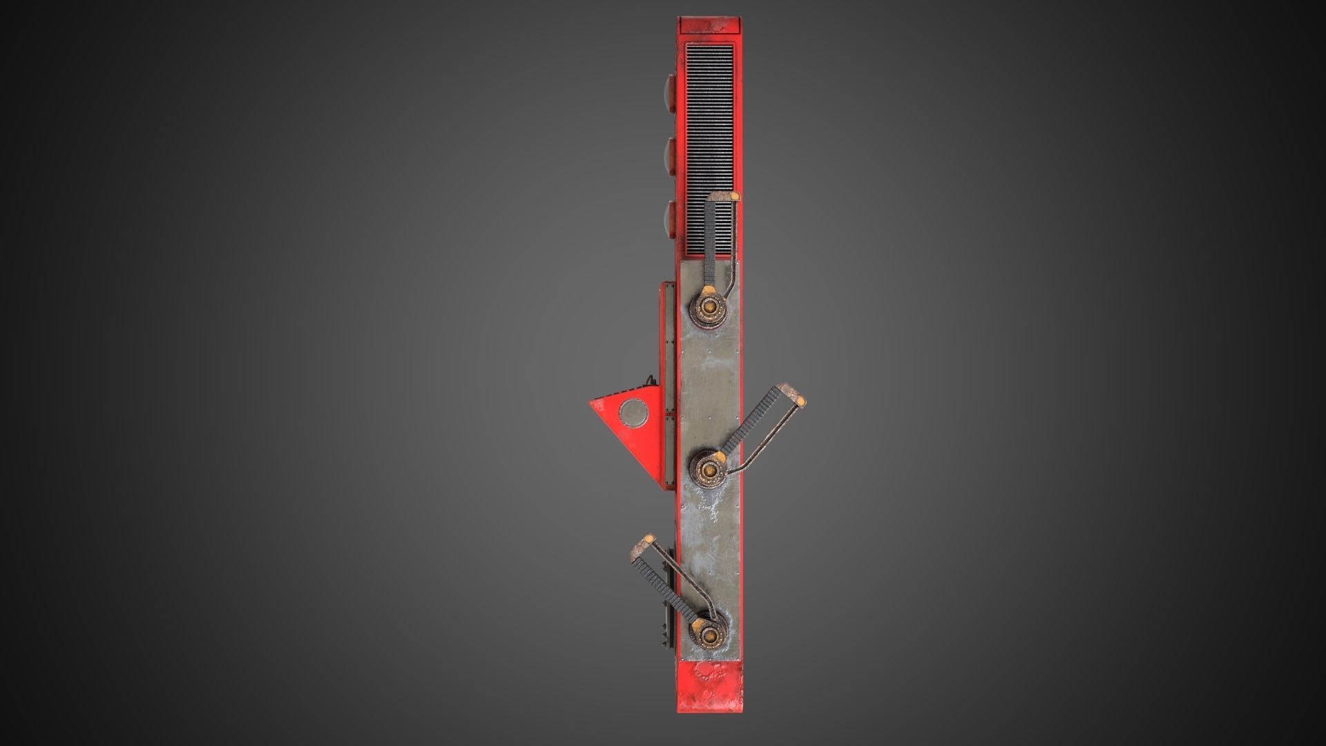 Scifi Pressure Control Panel 3D model_9