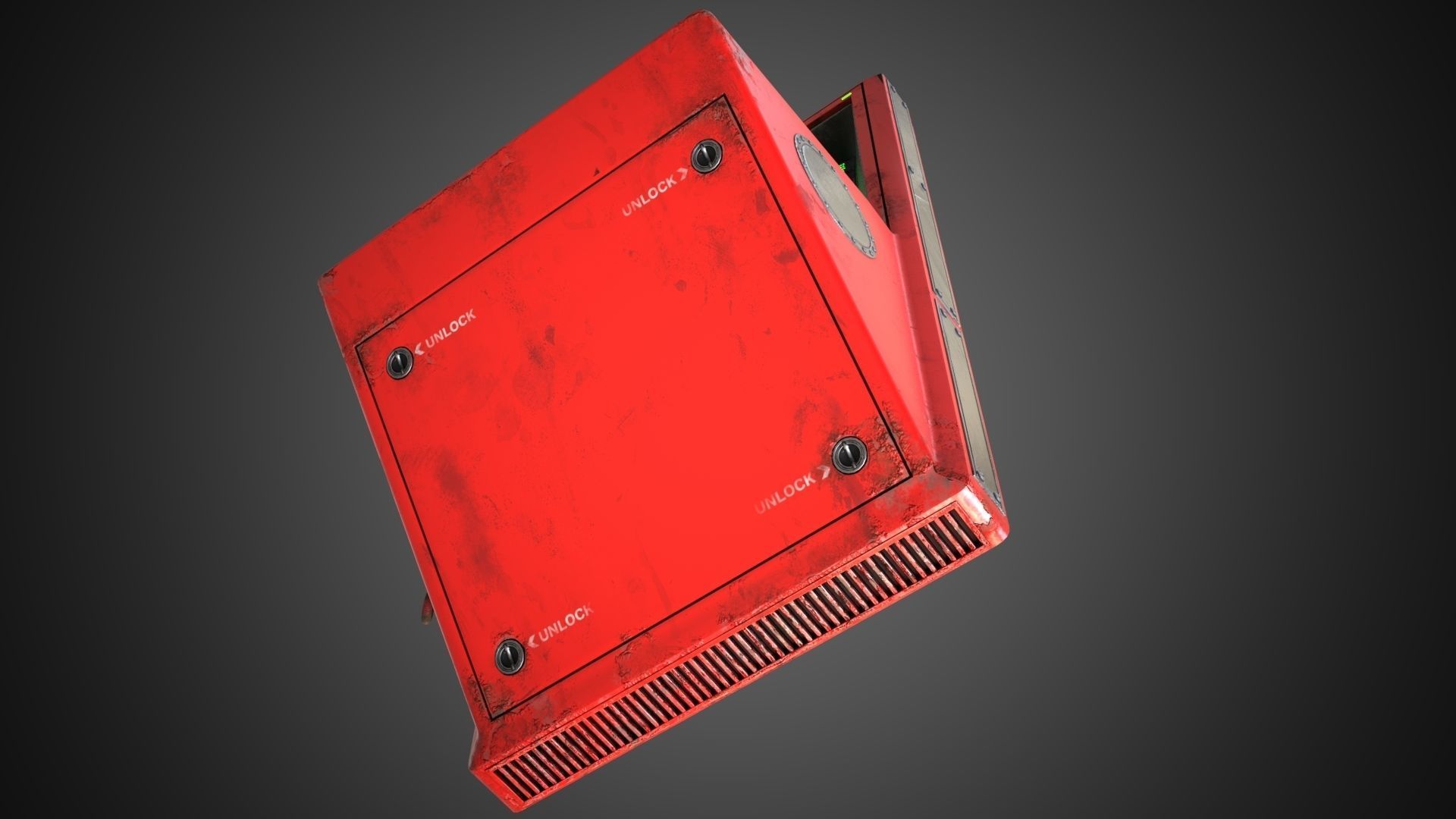 Scifi Pressure Control Panel 3D model_20