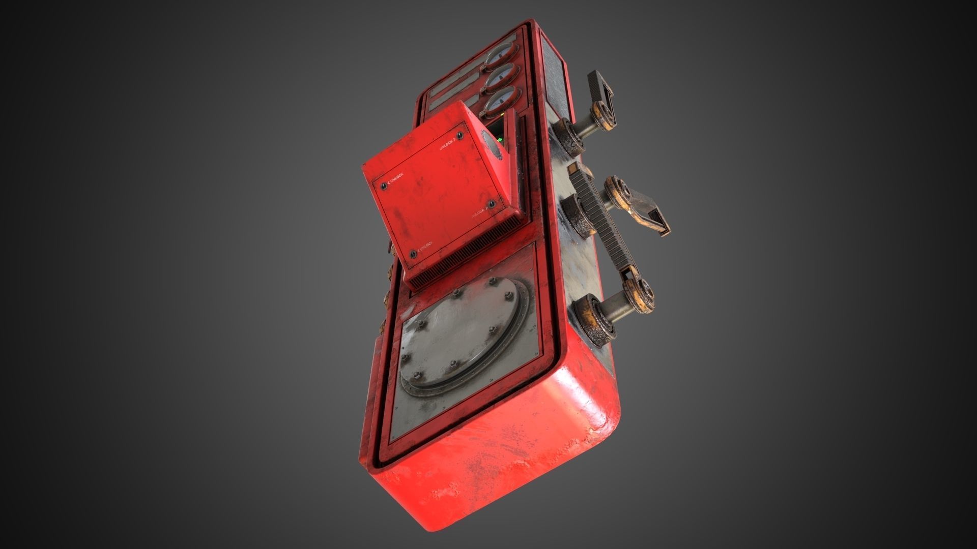 Scifi Pressure Control Panel 3D model_33